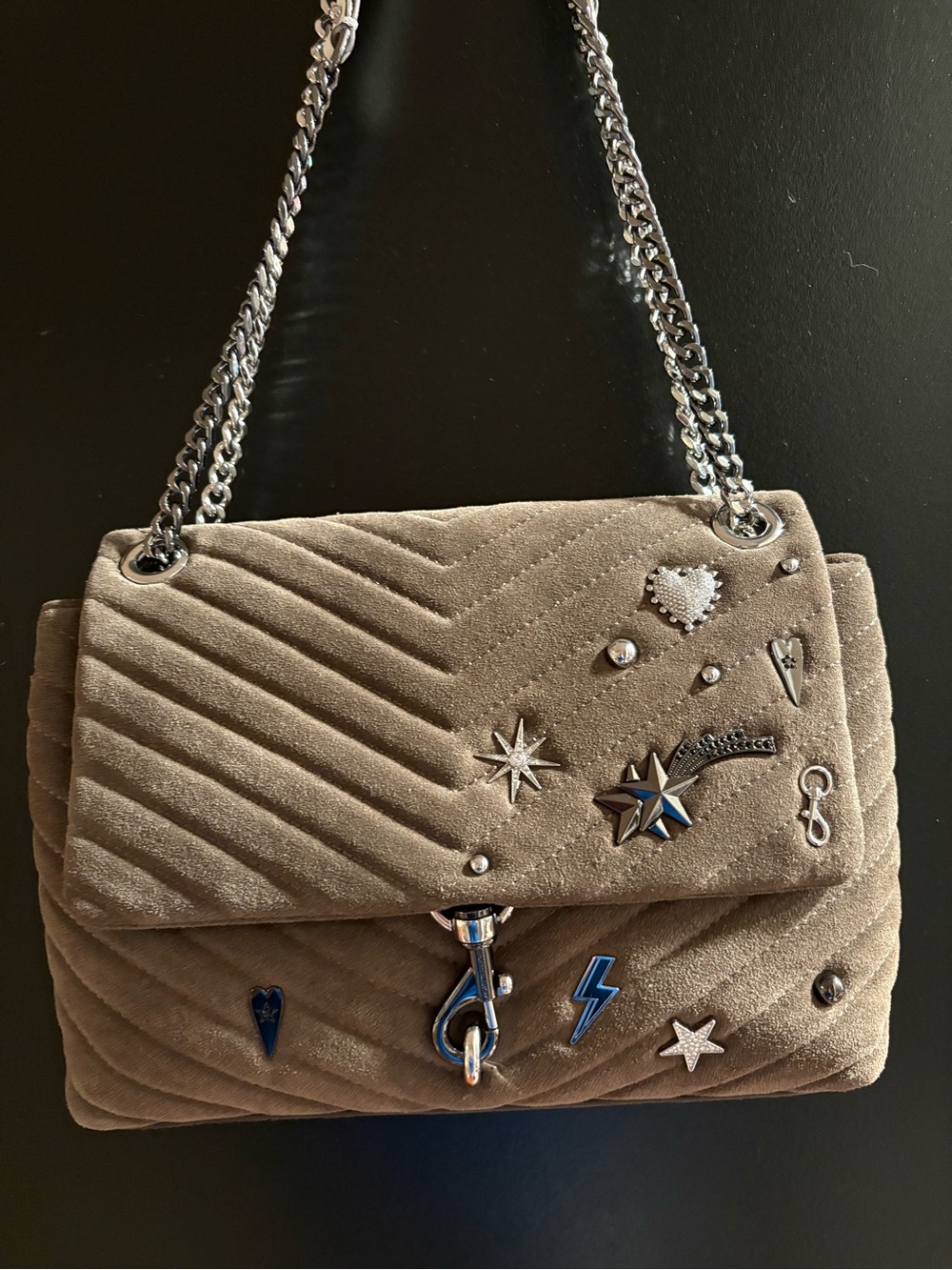 Rebecca minkoff suede shoulder bag like new - Picture 2 of 6